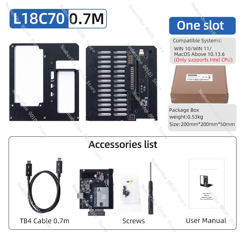 Thunderbolt 4 External Gpu Enclosure - Base de conexión externa para tarjetas